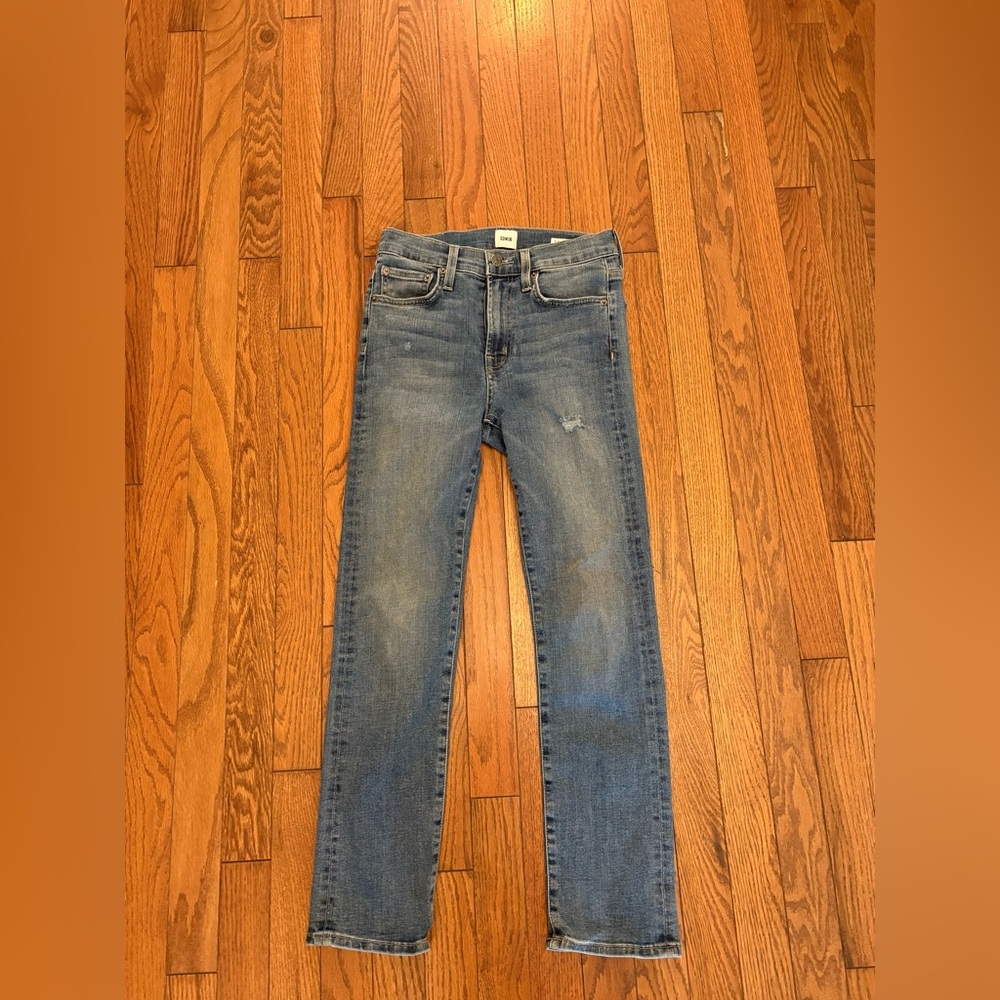 Edwin Anthropologie Elin Crop Straight Denim Jeans